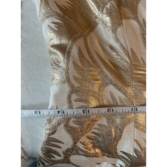 LACE The Label Gold Brocade Cape Sleeve Blazer Mini Dress Size S NWT$490 - Picture 8 of 8